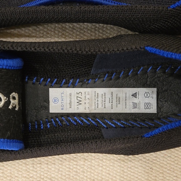 Rothy's Point Black Size 7.5 - Picture 4 of 4